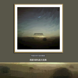 抽象油画装饰画轻奢手绘极简画