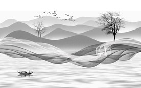 新中式电视背景墙