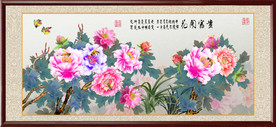 高清手绘牡丹装饰画
