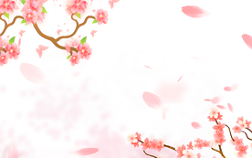 桃花装饰元素