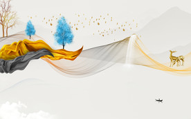 高端 新款山水新画 TIF分层