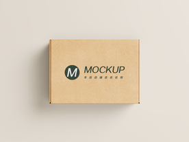 牛皮纸飞机盒样机