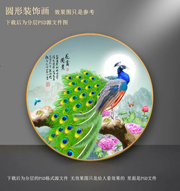 孔雀装饰画