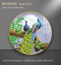 孔雀装饰画