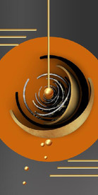 晶瓷现代抽象几何雕塑玄关装饰画