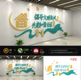 文明社区文化墙