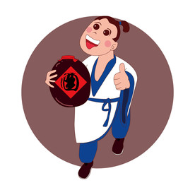 古代卡通喝酒人物