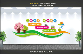 校园文化墙 学校文化