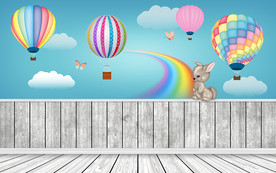 儿童房背景墙