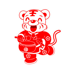 虎年窗花