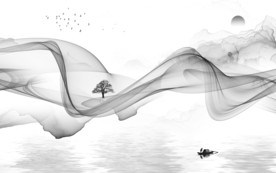 别墅新山水爆款画 文件分层画
