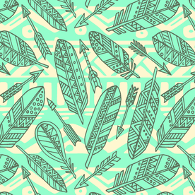 卡通 树叶 几何