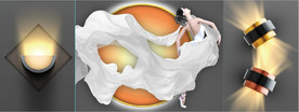 现代晶瓷光影抽象美女装饰画