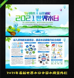 世界水日宣传展板 节水