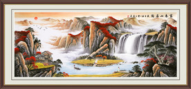 源远流长山水画