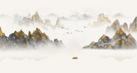 水墨山水画 新中式