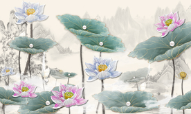 荷花背景图