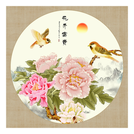 国画牡丹图片