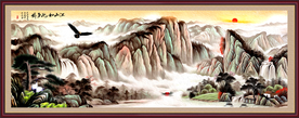 国画山水画