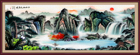 国画山水画