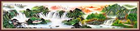 巨幅国画山水