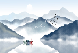 抽象山水