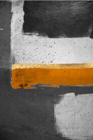 现代抽象金色水墨油画玄关装饰画