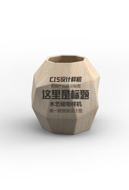 木艺储物样机