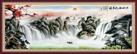 油画山水画
