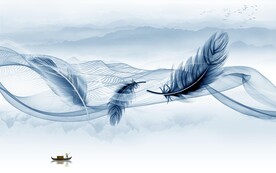 高清 山水新背景墙 TIF分层