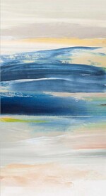 北欧风抽象水彩油画玄关装饰画