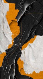 北欧抽象浮雕桔色油漆油画装饰画