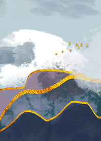 抽象图 油画