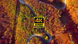 短视频素材航拍山顶蜿蜒的道路