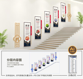 敬老院楼梯文化墙