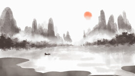 山水画 晶瓷画 新中式