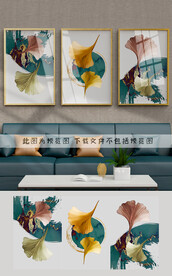 银杏叶装饰画