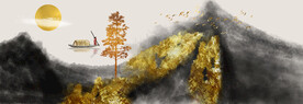 装饰画 晶瓷画 新中式
