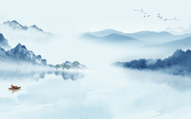 中式新山水高清画 TIF分层