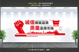 企业诚信文化墙