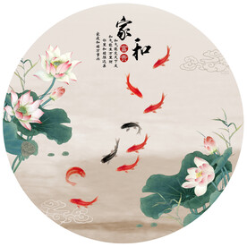 装饰画 晶瓷画 新中式