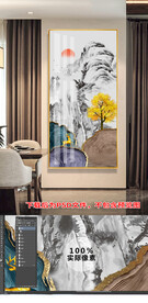 山水玄关晶瓷画