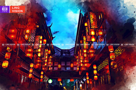 中国风灯笼