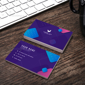 时尚矢量图案可爱卡通名片模板