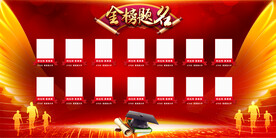 金榜题名喜报展板