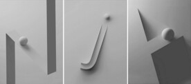 装饰画 三联画 字母N j A