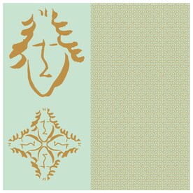 毛笔画欧洲青年