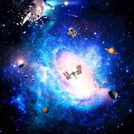 星空立体画吊顶背景墙墙纸