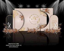 香槟色婚礼背景