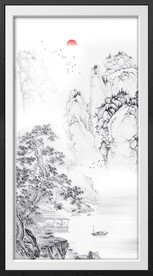水墨山水画